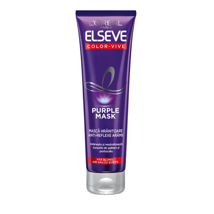 Elseve Elseve Color Vive Purple Masca Pentru Parul Blond/gri  Masca Par 150 ml