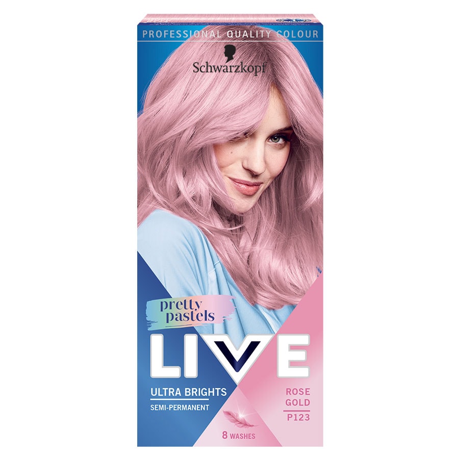 Schwarzkopf Vopsea Semi-Permanenta Live Ultra Brights Pretty Pastels Rose Gold Vopsea 65 ml