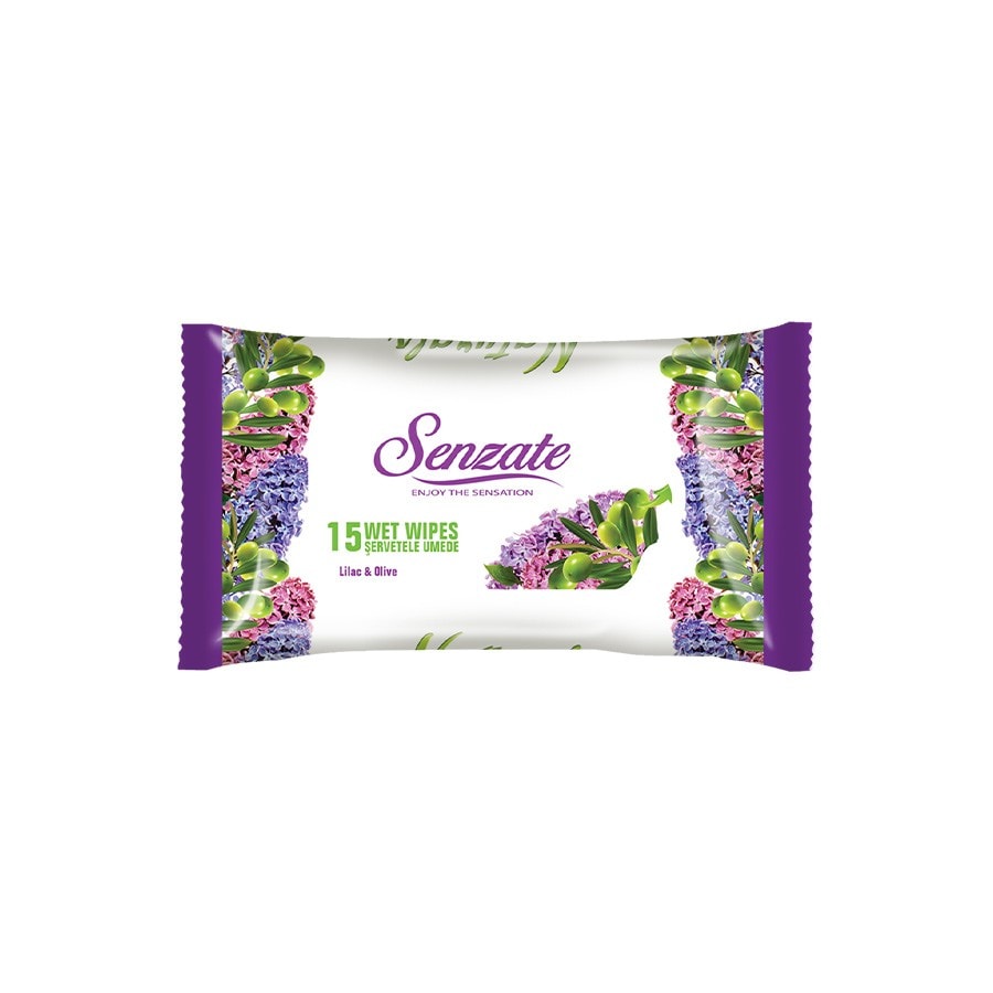 Senzate Servetele Umede Lilac & Olive  Servetele Umede 1 Bucată