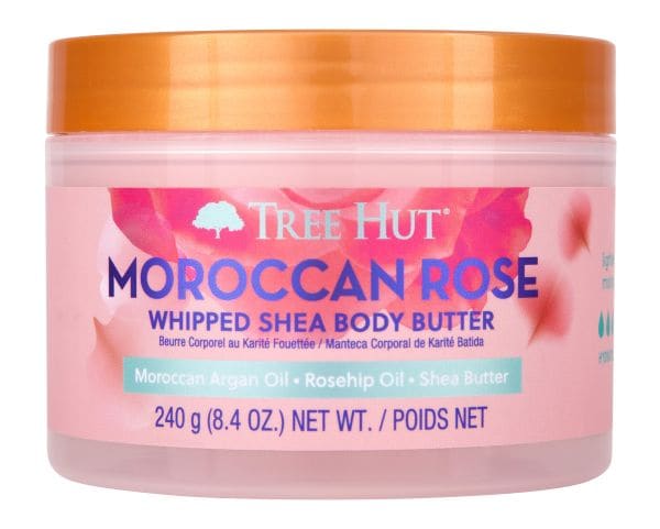 Tree Hut Moroccan Rose Whipped Body Butter  Exfoliant Corp 240 g