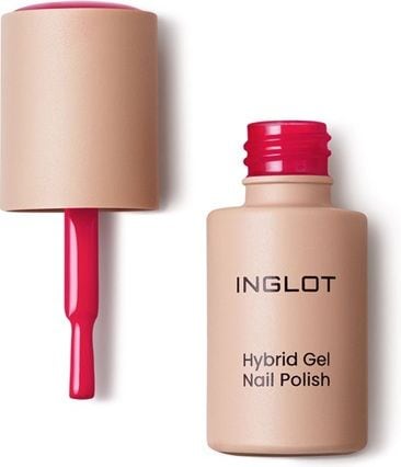 Inglot Hybrid Gel Nail Polish Intense Pink Lac Unghii 6 ml