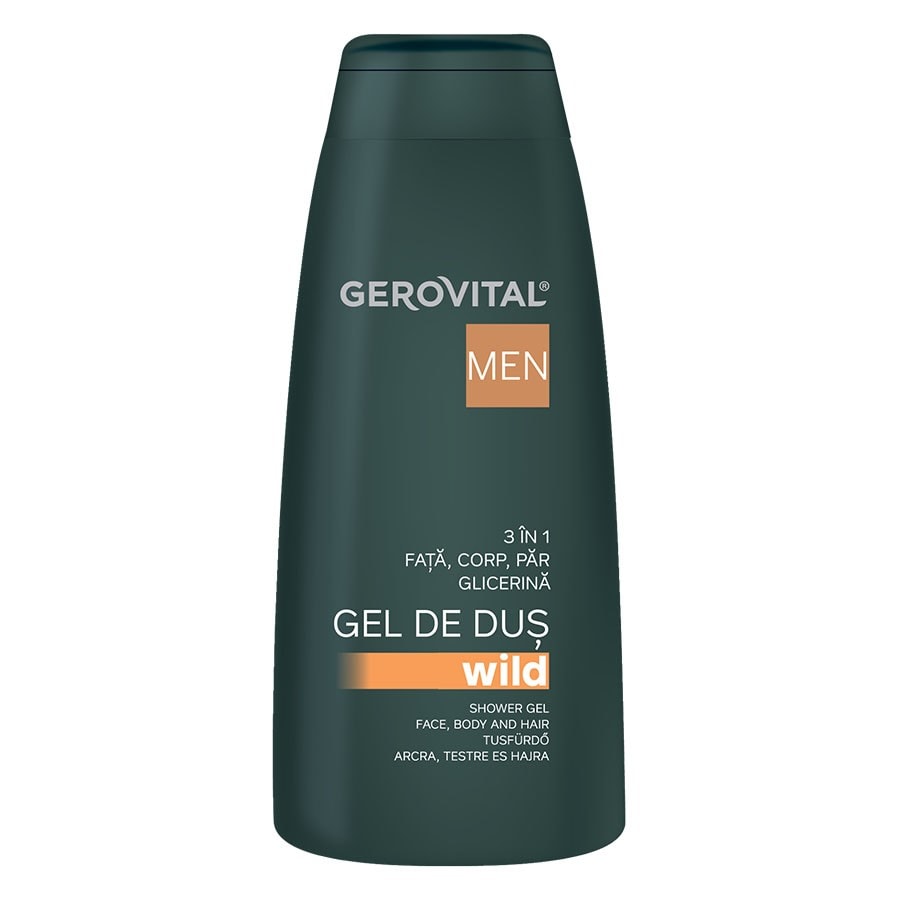Gerovital Shower Gel Face Body And Hair Wild  Gel Dus 400 ml