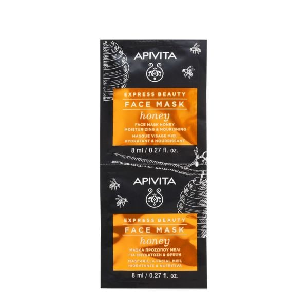 Apivita Express Beauty Moisturizing And Nourishing Face Mask With Honey  Masca Fata 16 ml