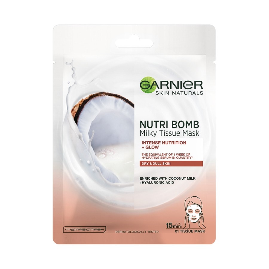 Garnier Masca Servetel Nutribomb Cu Lapte De Cocos  Masca Fata 28 g