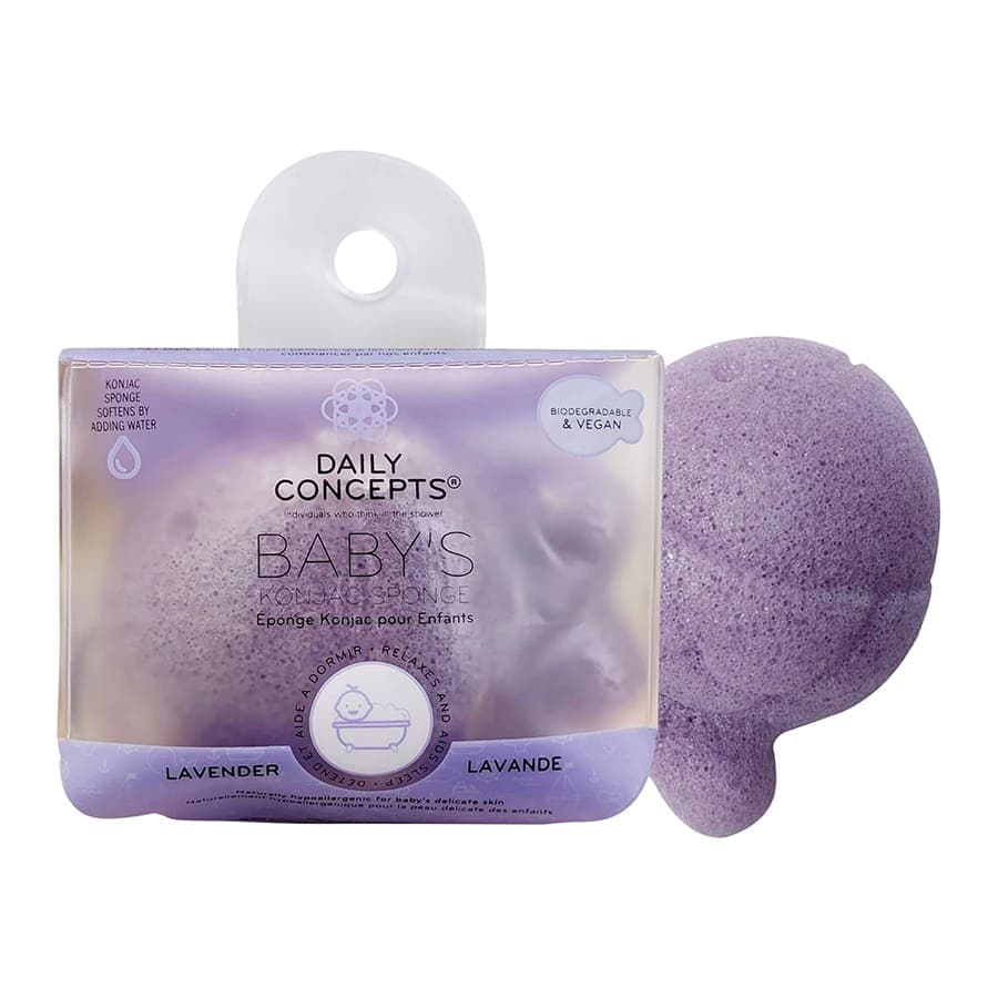 Daily Concepts Baby Konjac Lavender  Burete Baie 1 Bucată