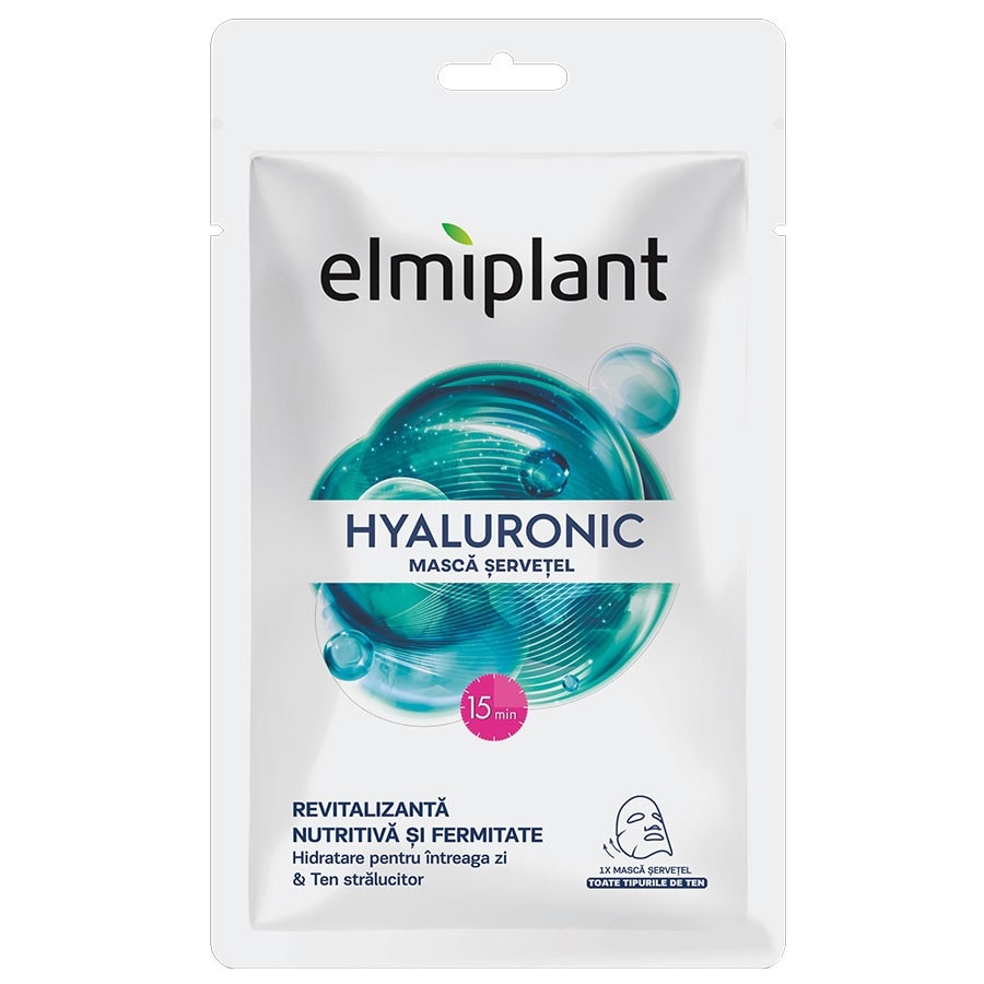 Elmiplant Masca Servetel Cu Hyaluronic 3D  Masca 20 ml