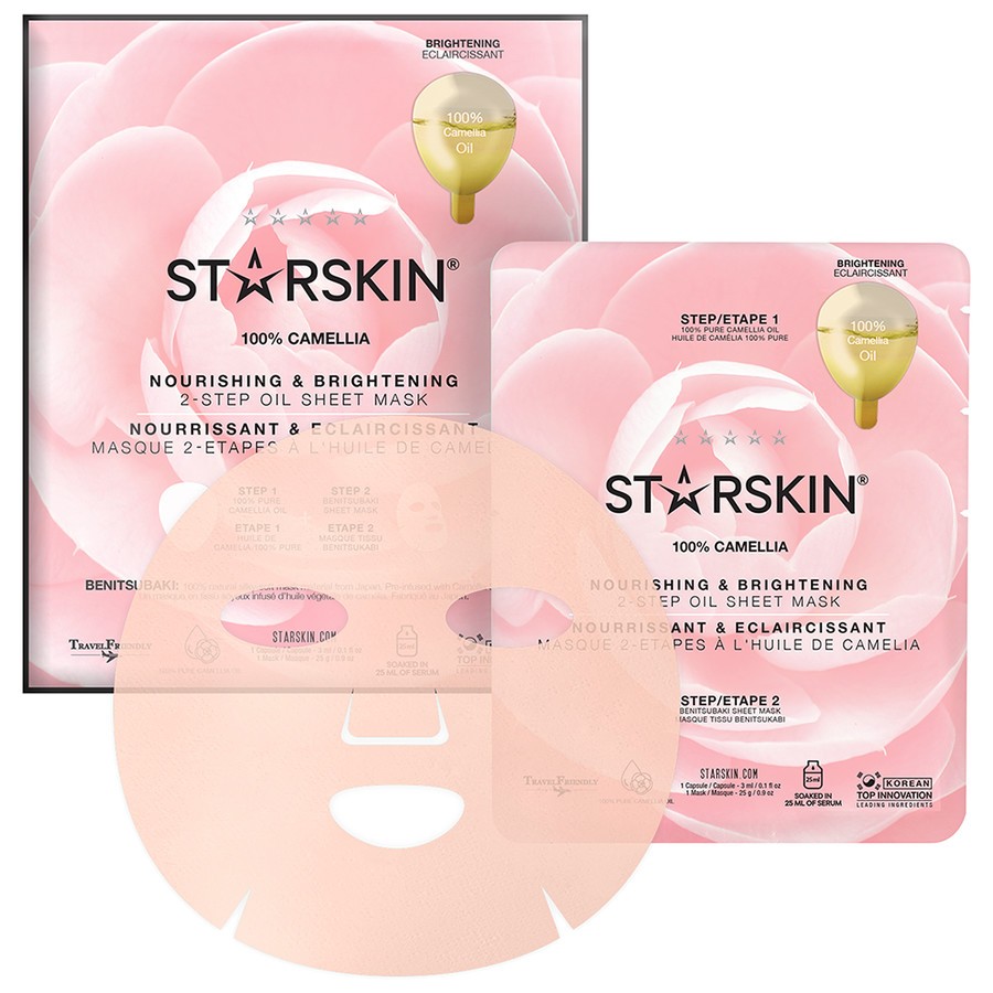 Starskin 100% Camellia Nourishing & Brightening Sheet Mask  Masca 1 Bucată