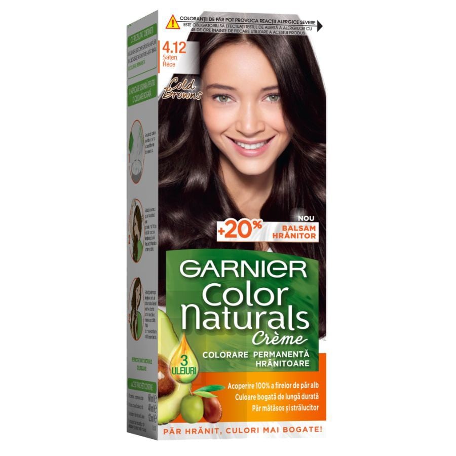 Garnier Color Naturals Vopsea De Par Permanenta .Saten Rece Vopsea Par 1 Bucată