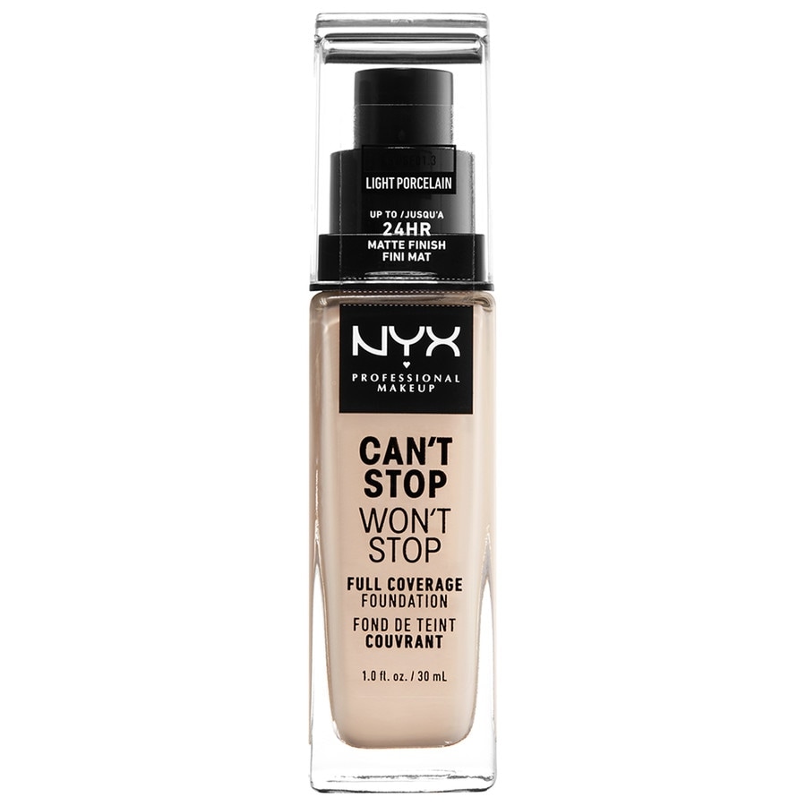 NYX Professional Makeup Cant Stop Wont Stop 24h Foundation .Light Porcelain Fond Ten 30 ml