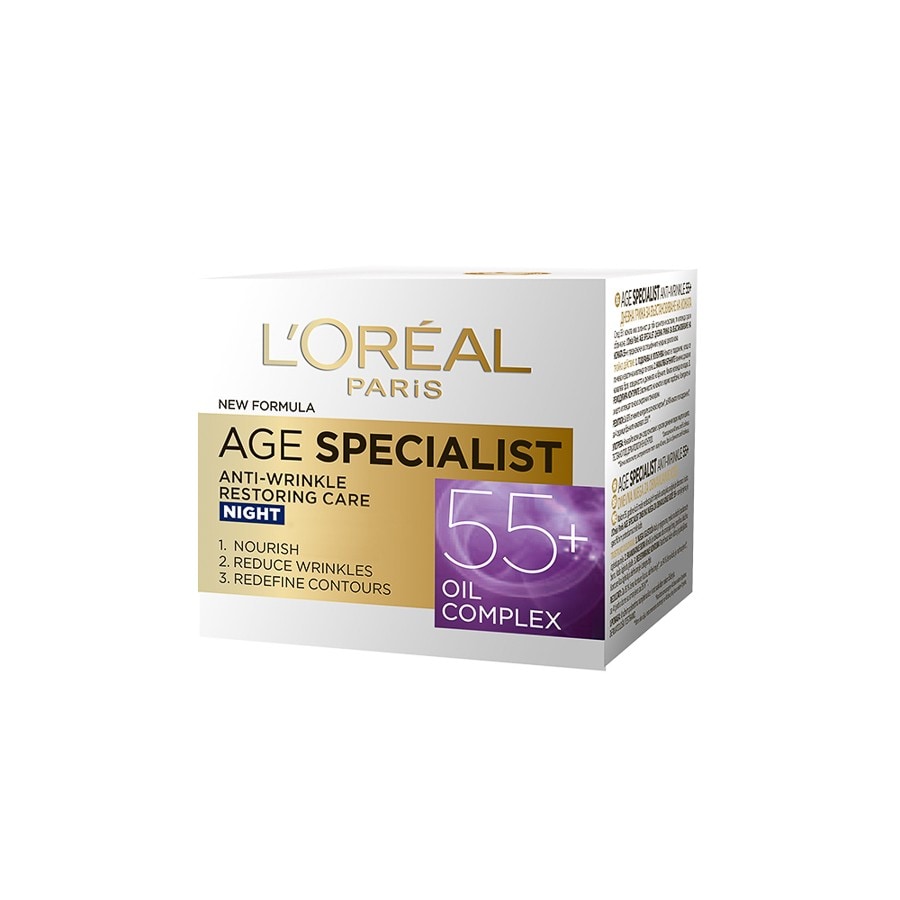 L'Oreal Paris Crema Antirid Noapte Age Specialist 55+  Crema Fata 50 ml