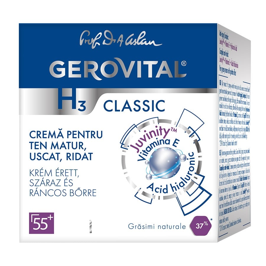 Gerovital Cream For Mature Dry- Wrinkled-Skin  Crema Fata 50 ml