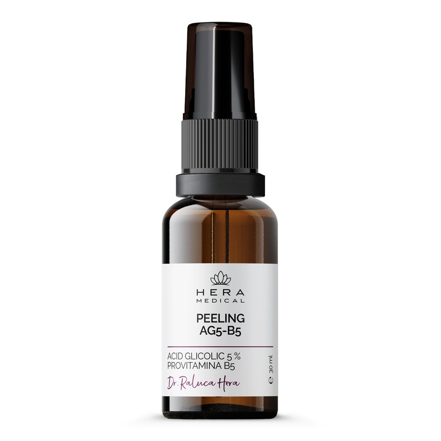 Hera Medical Peeling AG5-B5, Acid Glicolic 5 % Si Provitamina B5  Exfoliant Fata 30 ml