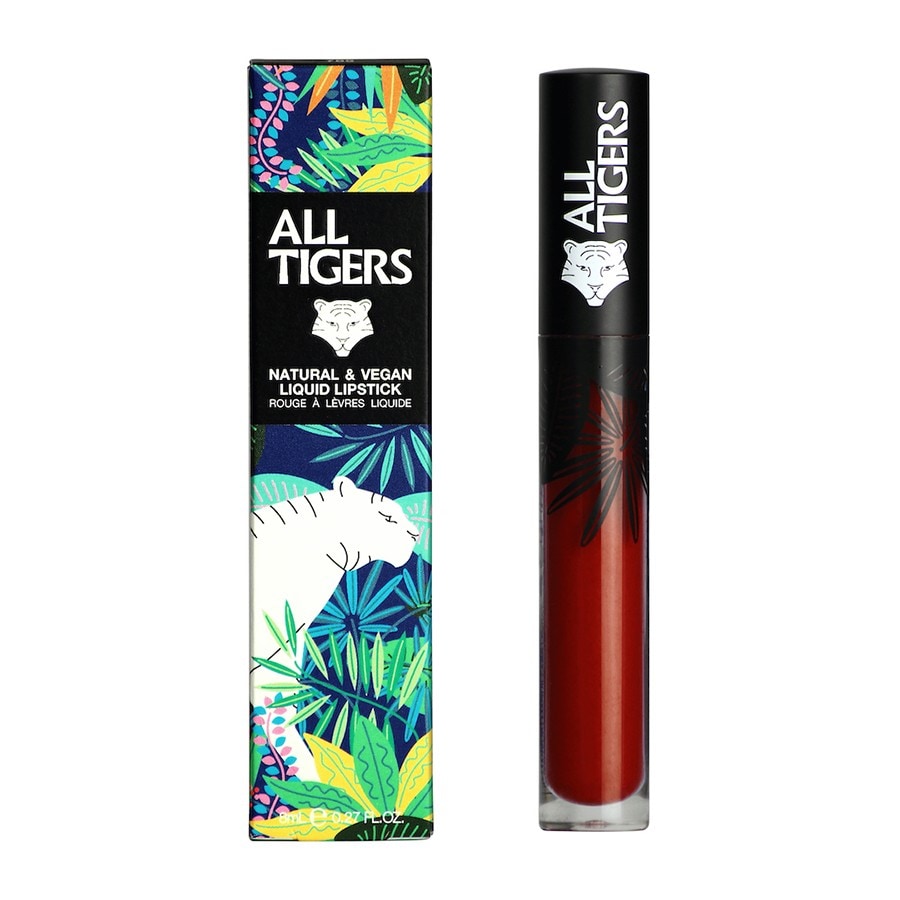 All Tigers Natural & Vegan Matte Liquid Lipstick Command Respect Ruj 8 ml