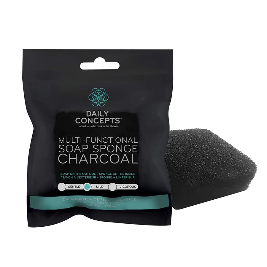 Daily Concepts Multi-functional  Soap Sponge Charcoal  Burete 1 Bucată