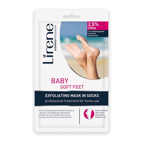 Lirene Exfoliating Socks  Crema Corp 1 Bucată