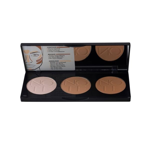 Note Cosmetique Perfecting Contouring Powder Palette Light to Medium Paleta Machiaj 15 g