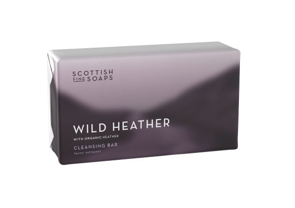 Scottish Fine Soaps Wild Heather Cleansing Bar Wrapped  Sapun Maini 220 g