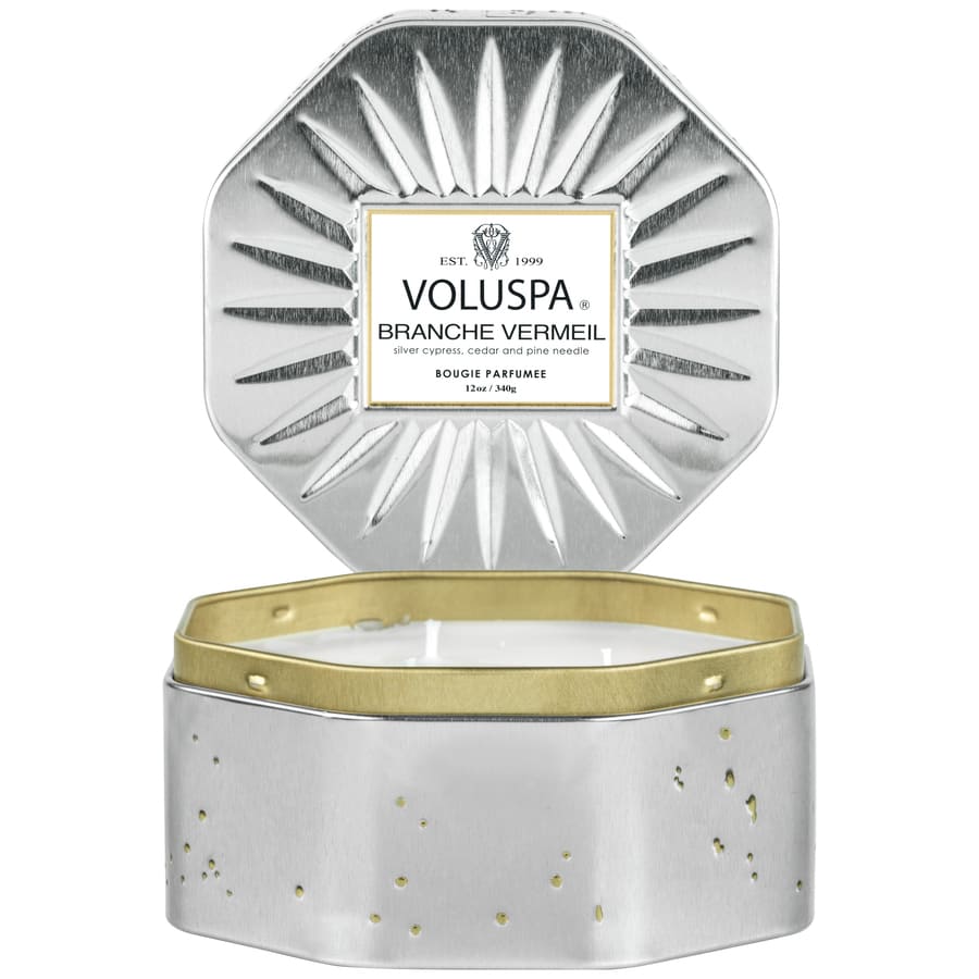 Voluspa Octagon Tin Candle Branche Vermeil  Lumanare Parfumata 340 g