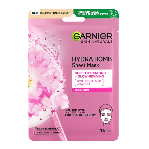Garnier Hydra Bomb Sheet Mask Sakura  Masca 28 g