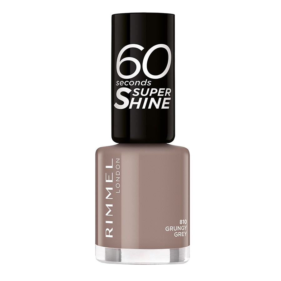 Rimmel London 60 Seconds Super Shine Nail Grungy Grey Lac Unghii 8 g