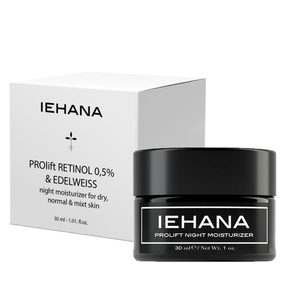 Iehana Prolift Retinol 0,5% Bakuchiol & Edelweiss  Crema Fata 30 ml