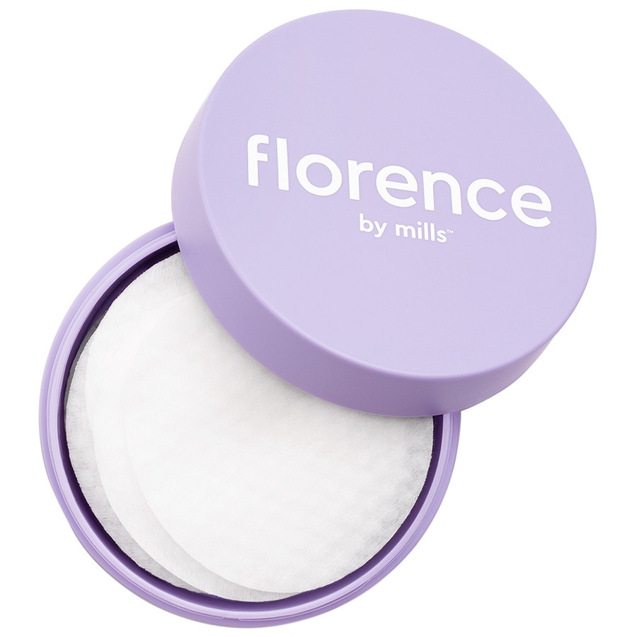Florence By Mills One Swipe Glow Wipe Treatment Pads  Dischete Exfoliante 30 Bucăți