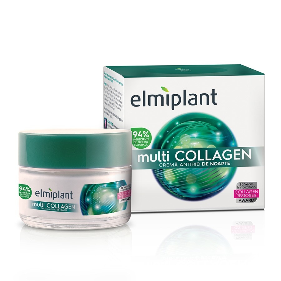 Elmiplant Crema Antirid De Noapte MultiCollagen  Crema Fata 50 ml