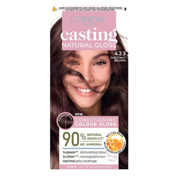 L'Oreal Paris Casting Natural Gloss Chestnut Brown Vopsea Par 1 Bucată