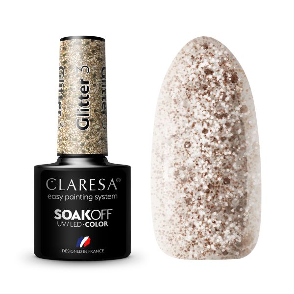 Claresa Glitter SoakOff UV/LED Color  Lac Unghii 5 g