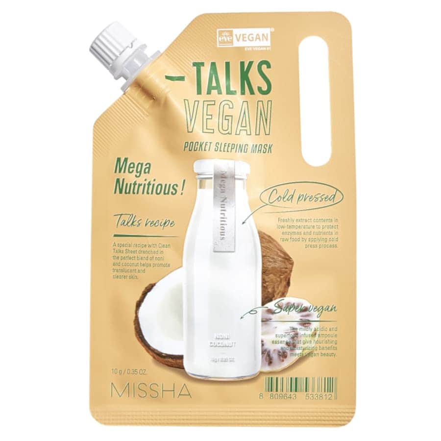 Missha Talks Vegan Squeeze Pocket Sleeping Mask Mega Nutritious  Masca Fata 10 g