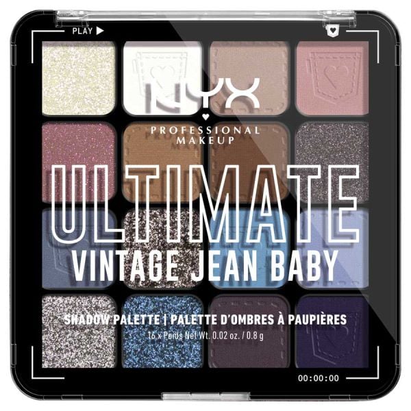 NYX Professional Makeup Ultimate Shadow Palette Vitange Jean Baby  Paleta Machiaj 1 Bucată