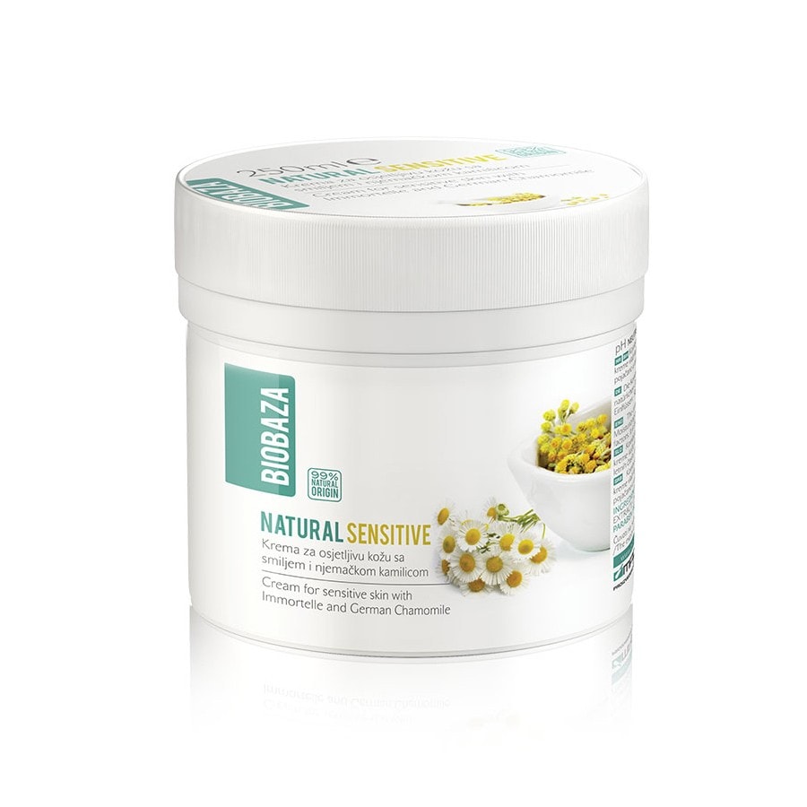 Biobaza Natural Sensitive Cream For Sensitive Skin  Lotiune Corp 250 g