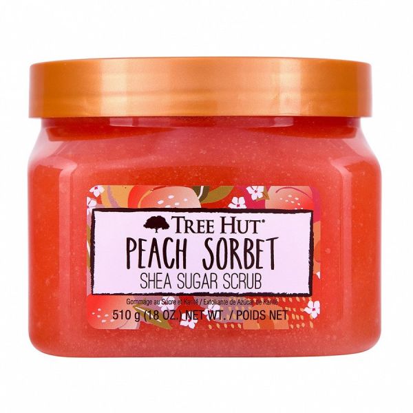 Tree Hut Peach Sorbet Sugar Scrub  Exfolaint Corp 510 g