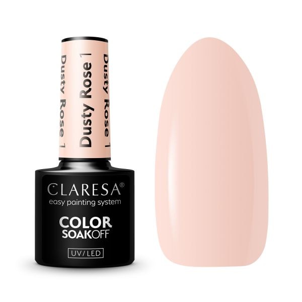 Claresa SoakOff UV/LED Color Dusty Rose  Lac Unghii 5 g