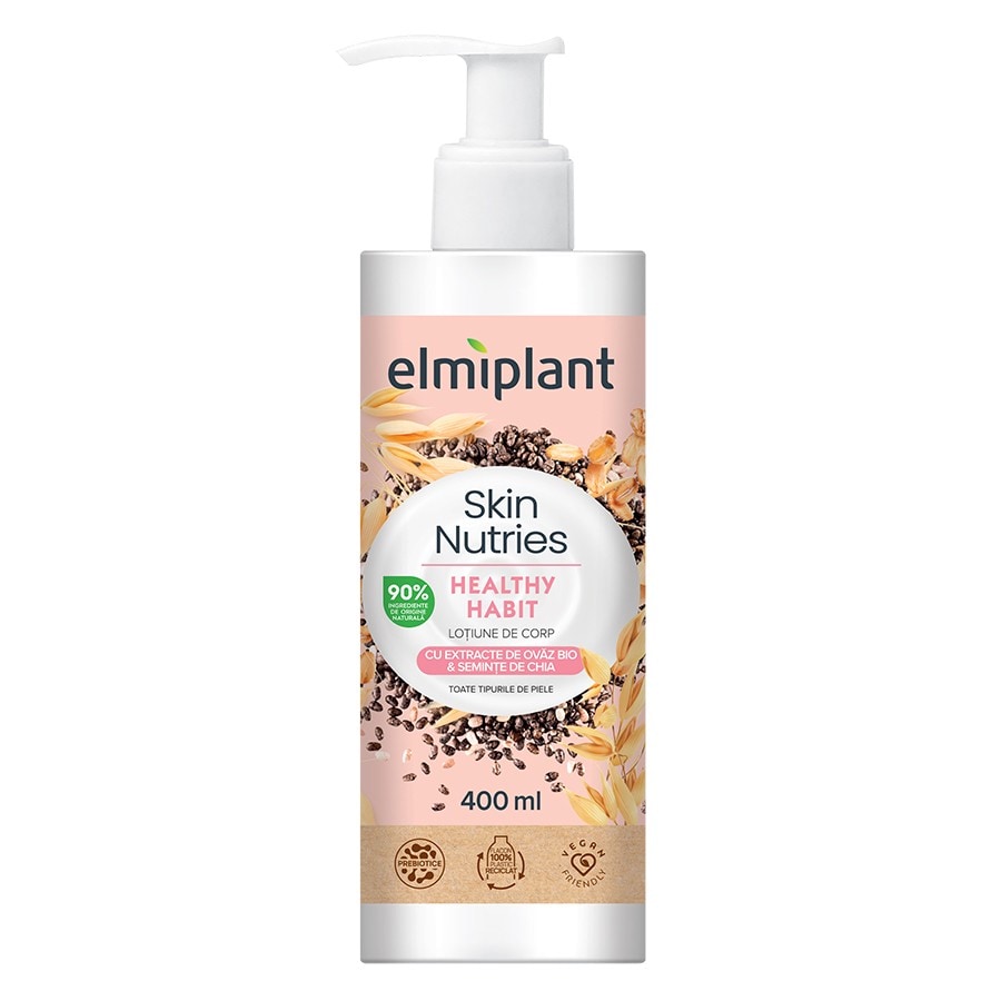Elmiplant Skin Nutries Healty HabIt Ovaz & Seminte De Chia  Lotiune Corp 400 ml