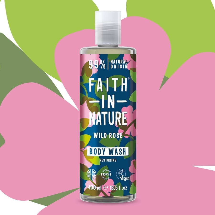 Faith in Nature Wild Rose Body Wash  Gel Dus 400 ml