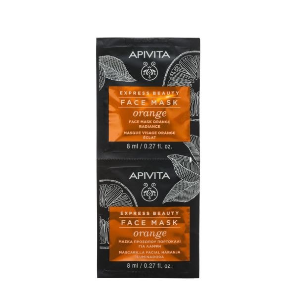 Apivita Express Beauty Radiance Face Mask With Orange  Masca Fata 16 ml