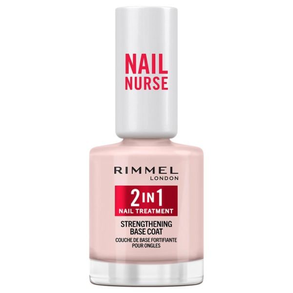 Rimmel London 2 In 1 Nail Treatment Strengthening Base Coat  Tratament Unghii 12 ml