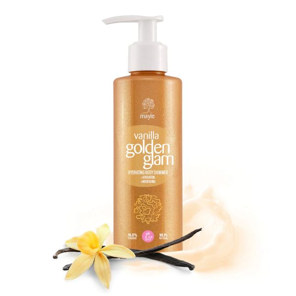 Mayie Vanilla Golden Glam Shimmer  Lotiune Corp 200 ml