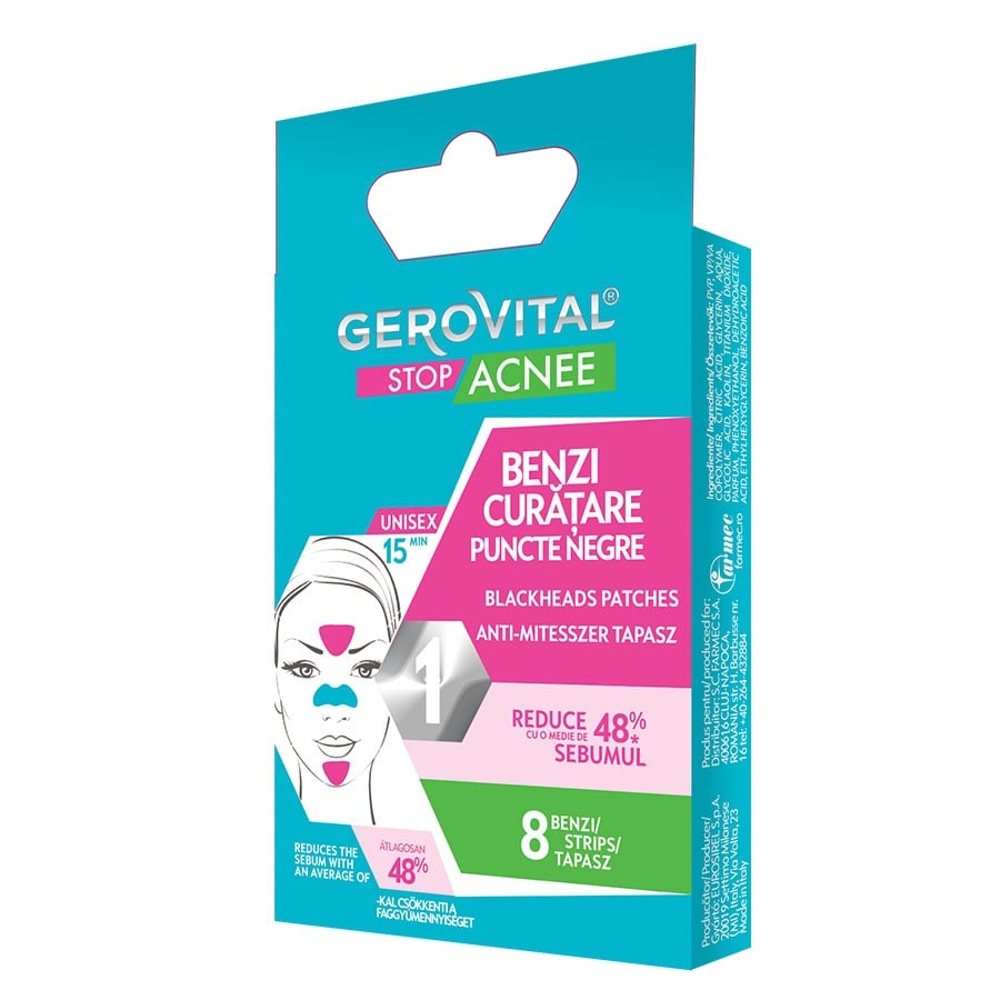 Gerovital Blackheads Patches  Masca 1 Bucată