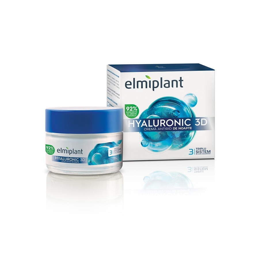 Elmiplant Crema Antirid De Noapte Hyaluronic  Crema Fata 50 ml