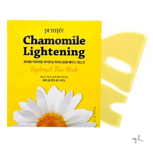 Petitfee Chamomile Lightening Hydrogel Face Mask  Masca 1 Bucată