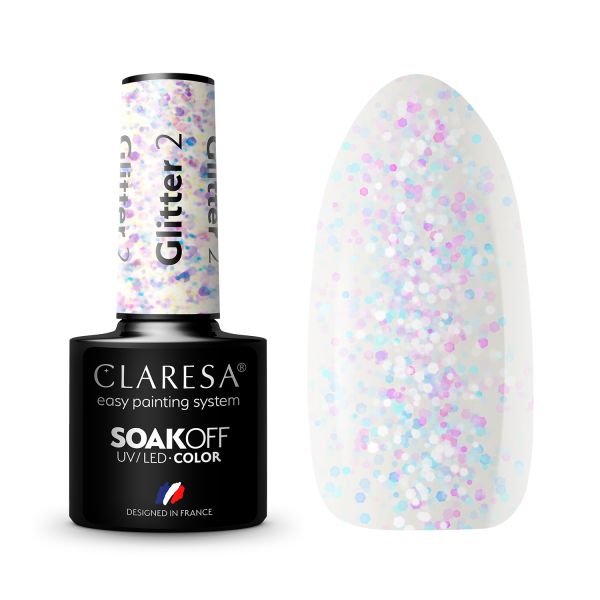 Claresa Glitter SoakOff UV/LED Color  Lac Unghii 5 g