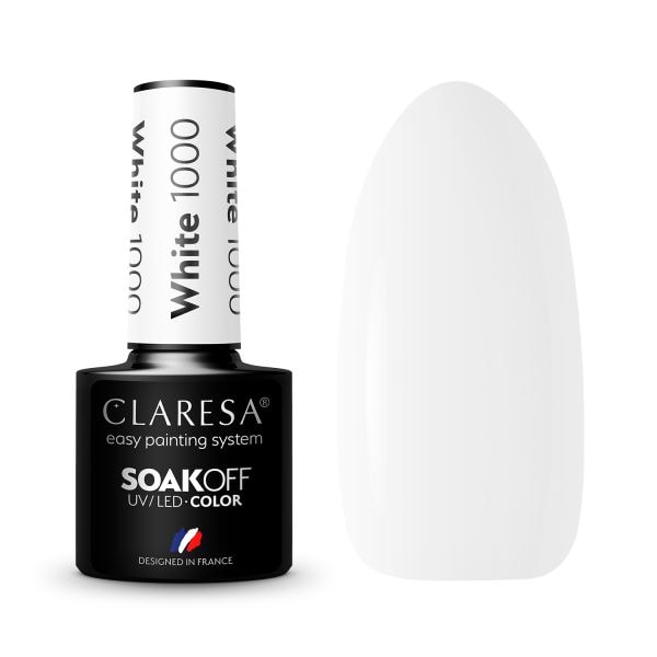 Claresa Color Soakoff UV/LED White Lac Unghii 5 g