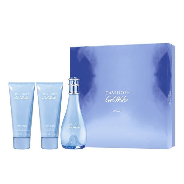 Davidoff Cool Water Women Eau De Toilette 100 Gift Set  Set Parfumerie 1 Bucată