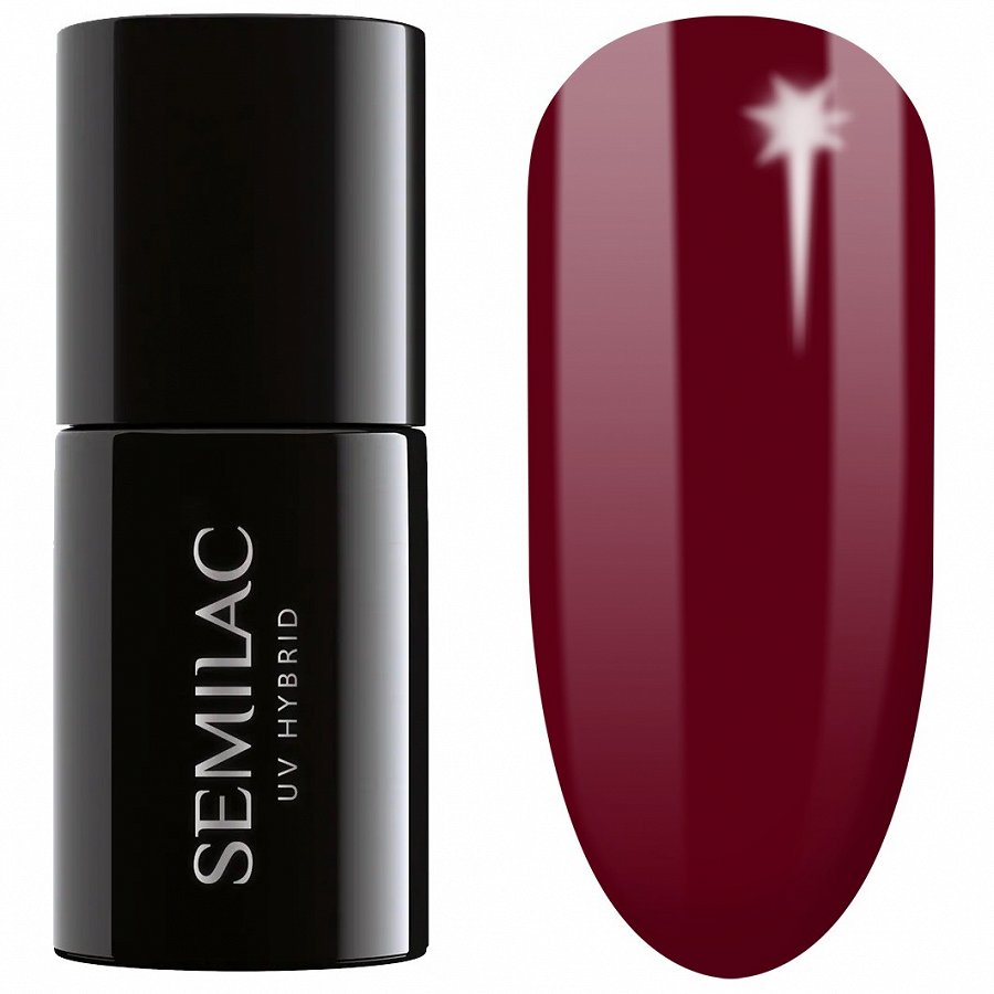 Semilac UV Gel Polish Black Beans Muffin Lac Unghii 7 ml