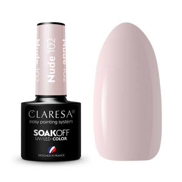 Claresa SoakOff UV/LED Color Nude  Lac Unghii 5 g