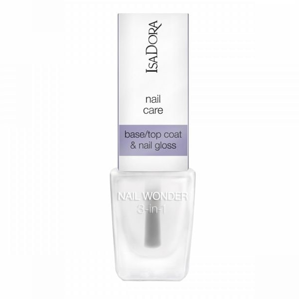 Isadora Nail Wonder 3-in-1 Nail Polish  Top Coat 6 ml