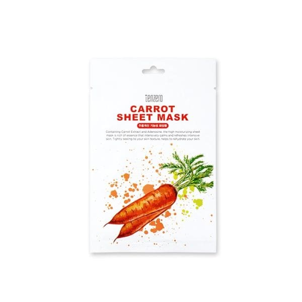 Tenzero Carrot Sheet Mask  Masca Fata 25 ml