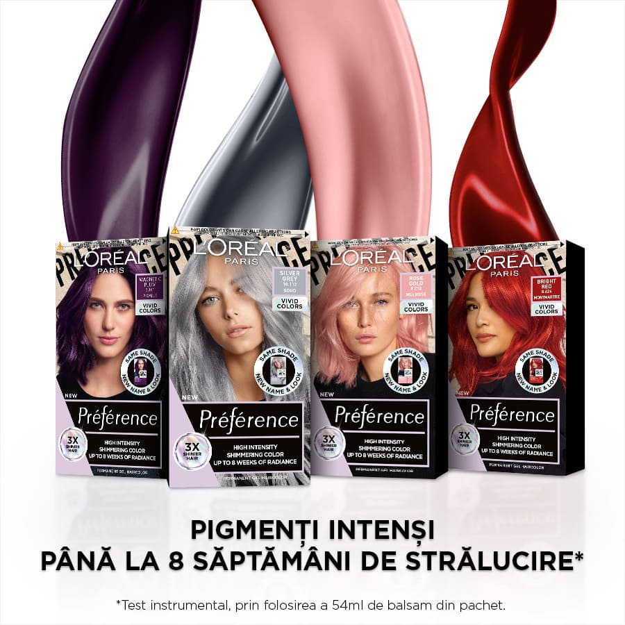 L'Oreal Paris Préférence Vivid Colorista .Bright Red Vopsea Par 1 Bucată